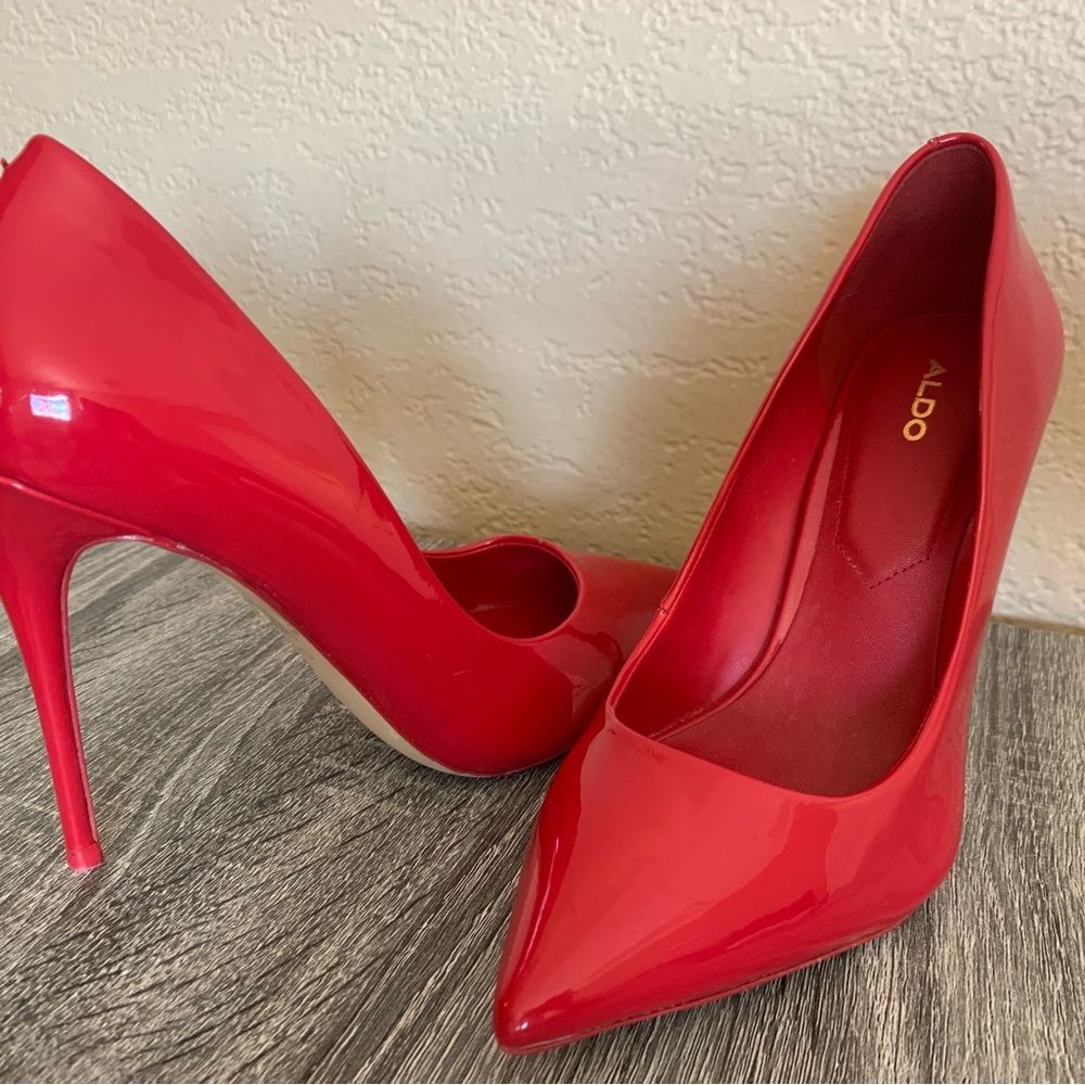 ALDO Red Pump Pointed Heels